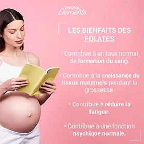 ACIDE FOLIQUE Vitamine B9 | 365 comprimés | 450 µg | 1 an dapprovisionnement | Complément Alimentaire pour Femme enceinte 