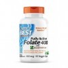 Doctors Best, Fully Active Folate Acide Folique , avec Quatrefolic, 400 mcg, 90 Capsules végétaliennes, Vitamine C, Testé e