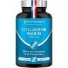 COLLAGENE MARIN - Type 1 & 2 BREVETÉ Pur et Naturel - Vitamines A, C & E Végétales - Nutrimea - Hydratation de la Peau - Prot