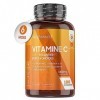 Vitamine C 1000mg Avec Cynorhodons Églantier & Bioflavonoïdes - 180 Comprimés Vegan 6 Mois - Vitamine C Complexe Acide L 