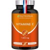 VITAMINE C - Acide Ascorbique 1000 mg - Pure & Sans Excipient - Avec Carbonate de Magnésium - Energie, Vitalité & Défense Imm