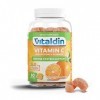 VITALDIN Vitamine C Gummies – 240 mg par dose – 80 Gommes pour 40 jours . saveur Orange - Renforce le Système Immunitaire – 