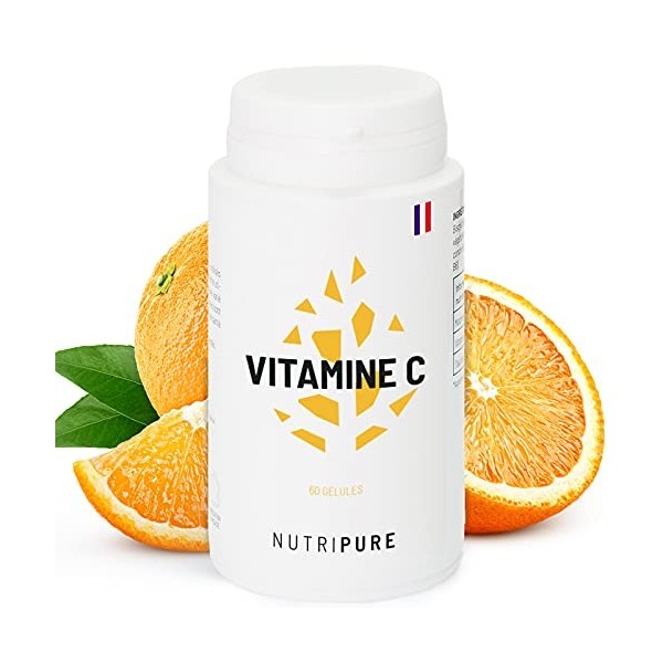 Vitamine C Vegan 100% Pure 750 mg • Ingrédient breveté Quali®-C • Antioxydant • Fatigue, Rhume, Immunité • Sans excipient ni 