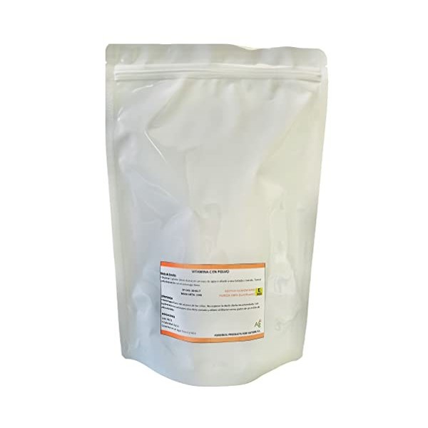 Vitamine C en poudre Pure 1 KG | Acide L-Ascorbique en poudre ultra fine 1 Kg 