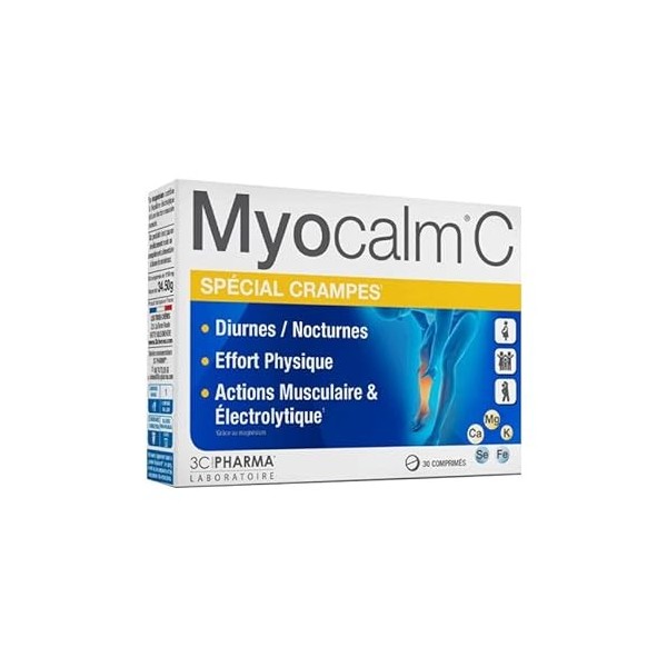 3C Pharma Myocalm C Spécial Crampes 30 Comprimés