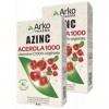 Arkopharma Azinc Acérola 1000 - Vitamine C 100% Végétale - Lot de 2 Boites de 30 Comprimés