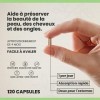 CYB | Peau + Cheveux + Ongles | B12 Vitamine C - Acide Folique - Zinc - Multivitamines - 4 Mois de 120 Gélules - Végétalien -