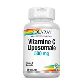 Solaray Vitamine C Liposomale 500 mg 100 Capsules Végétales