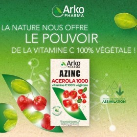 Arkopharma - lot de 2 boites Arkovital Acerola 1000 - gout fruits rouges - 60 Comprimés à Croquer