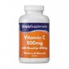 Vitamine C 500mg et Eglantier 400mg – 360 Comprimés- Jusqu’à 1 an de Bienfaits - SimplySupplements