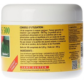 Phyto Actif818-Acérola plus 500 - Pot familial 100 comprimés
