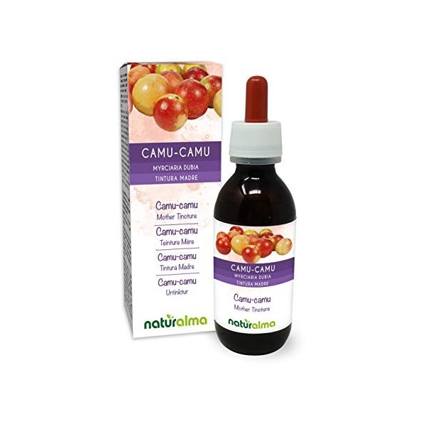 Camu-camu Myrciaria dubia fruits Teinture Mère sans alcool Naturalma | Riche en vitamine C | Extrait liquide gouttes 120 ml