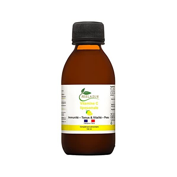 Vitamine C Liposomale Bio 1000 mg - 100% Naturelle – Antioxydant Stress Anxiété Sommeil Humeur Relaxation