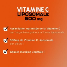 Forté Pharma – Vitamine C Liposomale 500 mg | Complément Alimentaire Défenses immunitaires & Anti fatigue - Assimilation opti