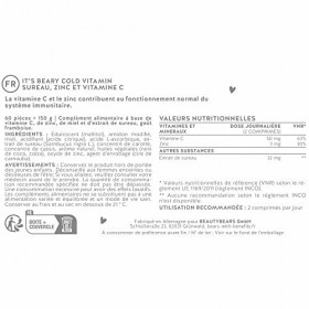 Pour faire face à la saison froide et contre le rhume - pour enfants et adultes - Sureau, zinc, vitamine C, miel - Cure 1 moi