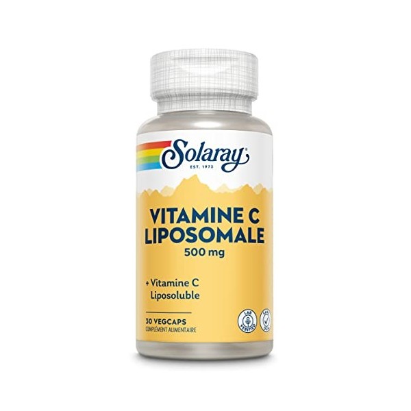 Solaray Vitamine C Liposomale 500mg | vitamine C liposoluble | 30 Vegcaps