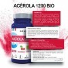 GRANIONS:Immunité et énergie ACEROLA 1200 VitamineC100% dorigine naturelle hautement dosée-255%des apports recommandés-Assim