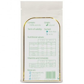 ACEROLA poudre | Vitamine C | Extrait DAcérola Lyophilisé | 250g 8.8oz | 100% naturel et sans sucre | .boostez votre immunit