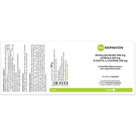 Pro Respiration * 303.75 mg / 120 gélules * Fleur de bouillon blanc, acérola et N-acétyl-cystéine * Antioxydants, Immunitaire