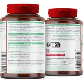 SUPERDIET - COLLAGENE MARIN + VITAMINE C - 180 comprimés