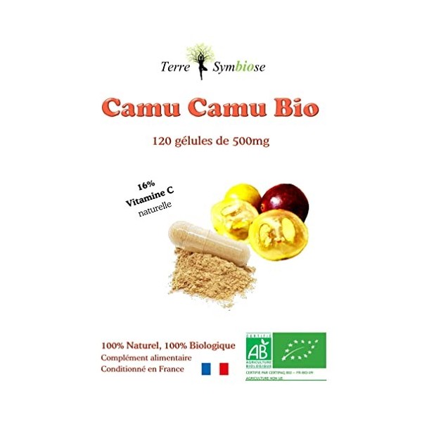 Camu Camu Bio - 120 gélules de 500mg