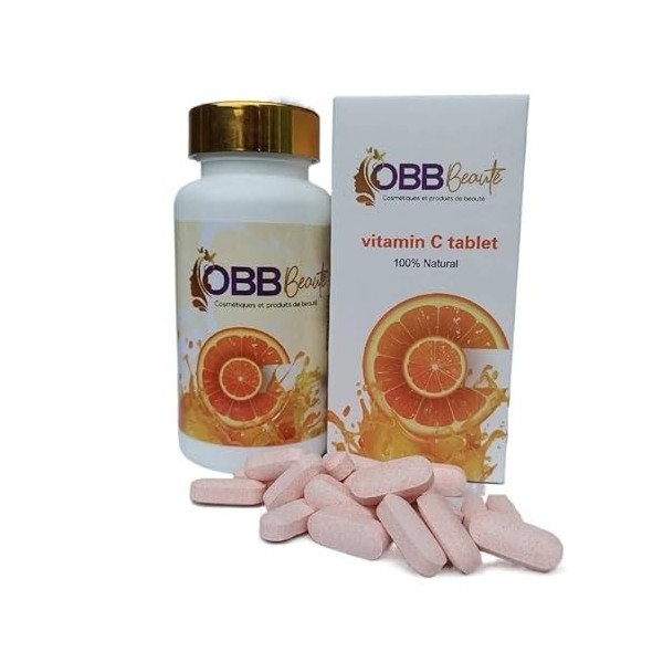 GLÜPA VITAMINE C 1000mg 100% naturelle, inhibe la mélanine et blanchissant