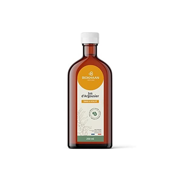 Jus dargousier 250 ml BIO - Tonus et vitalité - Riche en vitamine C naturelle