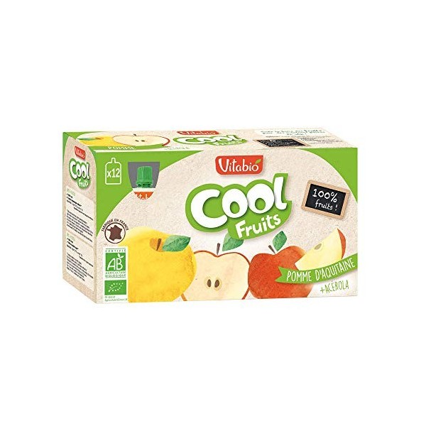 Vitabio Cool Fruits Pomme et Acérola 12X90g