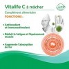 Life 120 - Vitalife C - 90 comprimés à croquer Complément alimentaire de vitamine C à libération prolongée