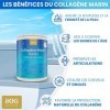 Collagène Marin Pur de Type I, Vitamine C, Manganèse- 120 Gélules- Anti-Rides Naturel- Complément Alimentaire Pour la Peau- E