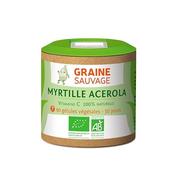 Myrtille Acérola - 90 gélules - Au service de la vision