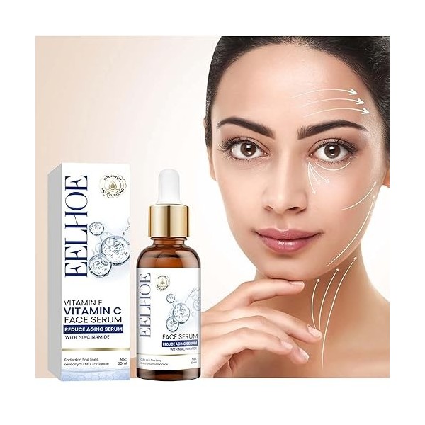 Vitamine C pour le visage | Sérums visage éclaircissants et hydratants pour femmes - taches noires 30 ml pour les soins la pe