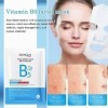 Feuille faciale à la vitamine B5 | Masque Visage À La Vitamine B5 Hydratante Et Nourrissante - Feuille exfoliante pour le vis