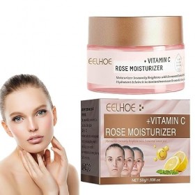 HIFONI Hydratant à la Rose à la Vitamine C | Hydratant hydratant pour Le Visage à la Vitamine C à la Rose | Crème hydratante 