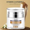 Crème pour le visage à la vitamine C | Crème hydratante éclaircissante pour le visage - Formule hydratante et douce Crème à l