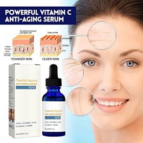 Visage à la vitamine C avec concentré 15 % L ascorbique pour peaux normales à grasses, 30 ml pour votre visage bleu, taille 