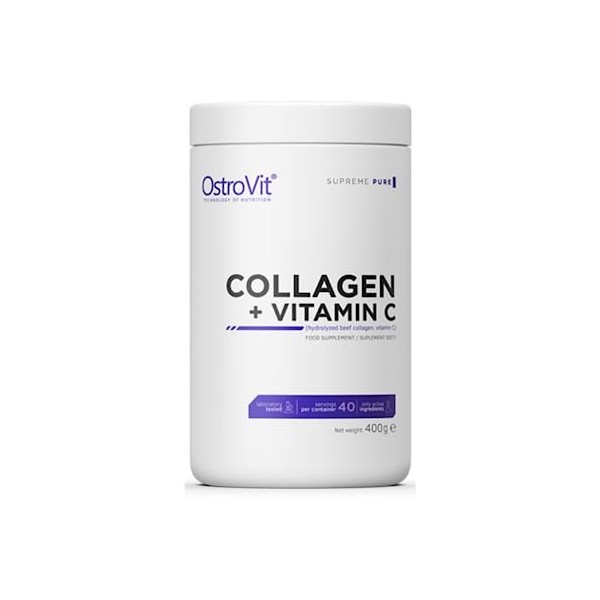 OstroVit Collagen + Vitamin C 400g Limonade aux framboises & Menthe
