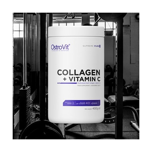 OstroVit Collagen + Vitamin C 400g Limonade aux framboises & Menthe