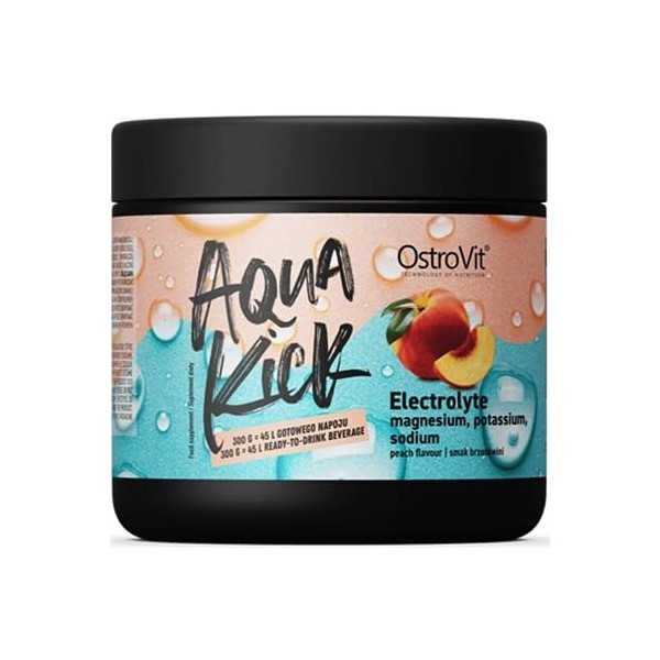 OstroVit Aqua Kick 300g Electrolyte - Pêche