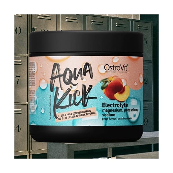 OstroVit Aqua Kick 300g Electrolyte - Pêche