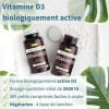 Pure & Essential Vitamine D3 Quotidienne 2000iu Cholécalciférol, 1 par jour, 1 an d’approvisionnement, végétarien, 365 petits