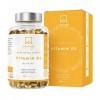 Vitamine D3 Naturelle Haute Concentration 5000 UI avec Huile d’Olive Extra Vierge pour Absorption Optimale et les Fonctions O