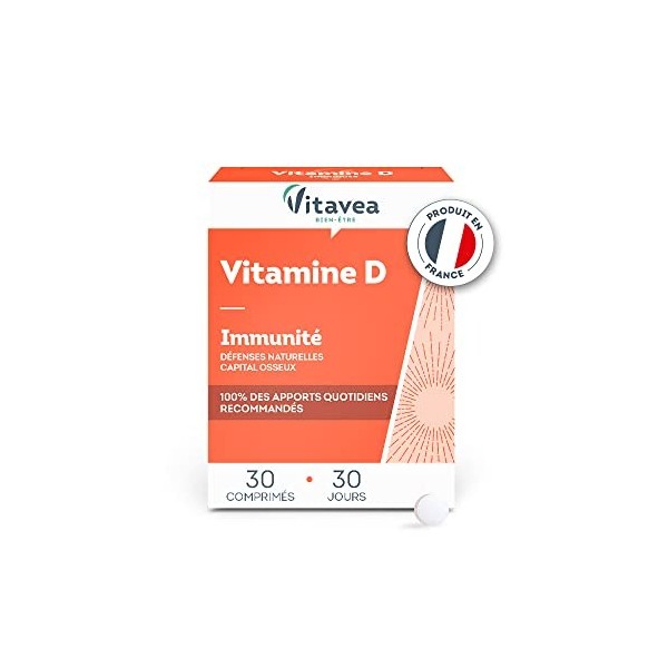 Vitavea - Vitamine D - Complément Alimentaire Défense, Immunité - Défenses Naturelles Renforcées, Maintien du Capital Osseux 