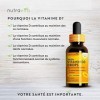 Vitamine D3 Gouttes Végétale - 1000 UI par goutte, 2000 UI par 2 gouttes - Vitamine D Flacon de 60ml - Dosage Facile – Choléc