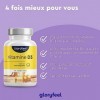 Vitamine D3 400 Comprimés 13 mois Hautement Dosée, Vitamin D3 pour le Système Immunitaire, Vitamin D 1000 UI 25 mcg par C