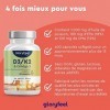 Oméga 3 1000mg avec Vitamine D3 2000 UI + K2 100 µg, 90 Gélules, Huile de Poisson 400mg dEPA et 300mg de DHA Fortement