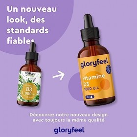 Gouttes Vitamine D3 50ml 1700 Gouttes , 1 Goutte 1000 U.I. par Dose, Liquide Fortement Dosée, Soutient le Système Immunita