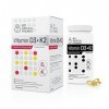 Vitamine D3 K2 MK-7 240 capsules | 5000 E.I. de vitamine D3 et 100mcg de vitamine K2 MK-7 | Haute biodisponibilité de la vita