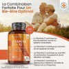 Vitamine D3 K2 MK7 Extra Fort - 180 Comprimés - 2000 UI de Vitamine D3 + 75 mcg de Vitamine K2 - La Vitamine D Contribue au