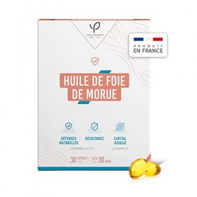 Yves Ponroy - Huile de Foie de Morue - Complément Alimentaire Immunité, Défenses Naturelles, Fortifiant - Omega 3, Vitamine A